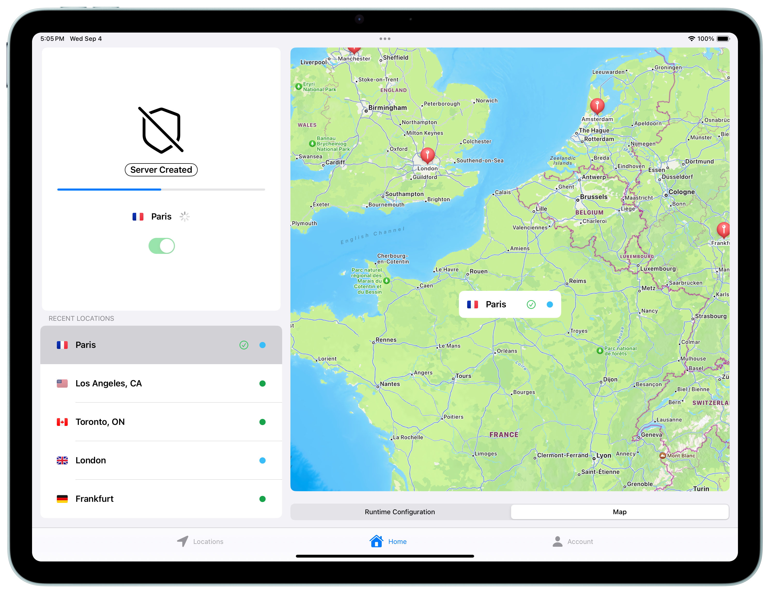Los Angeles VPN on iPad